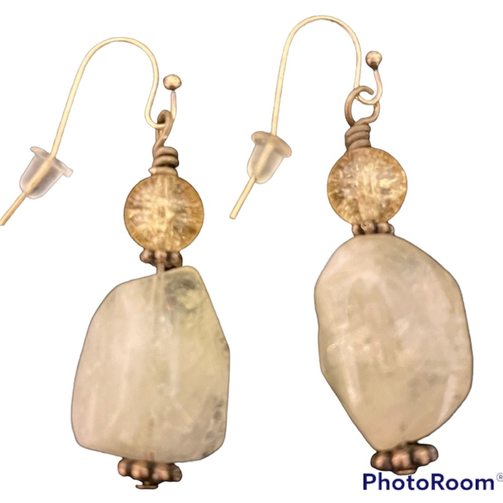 Citrine Bead Earrings